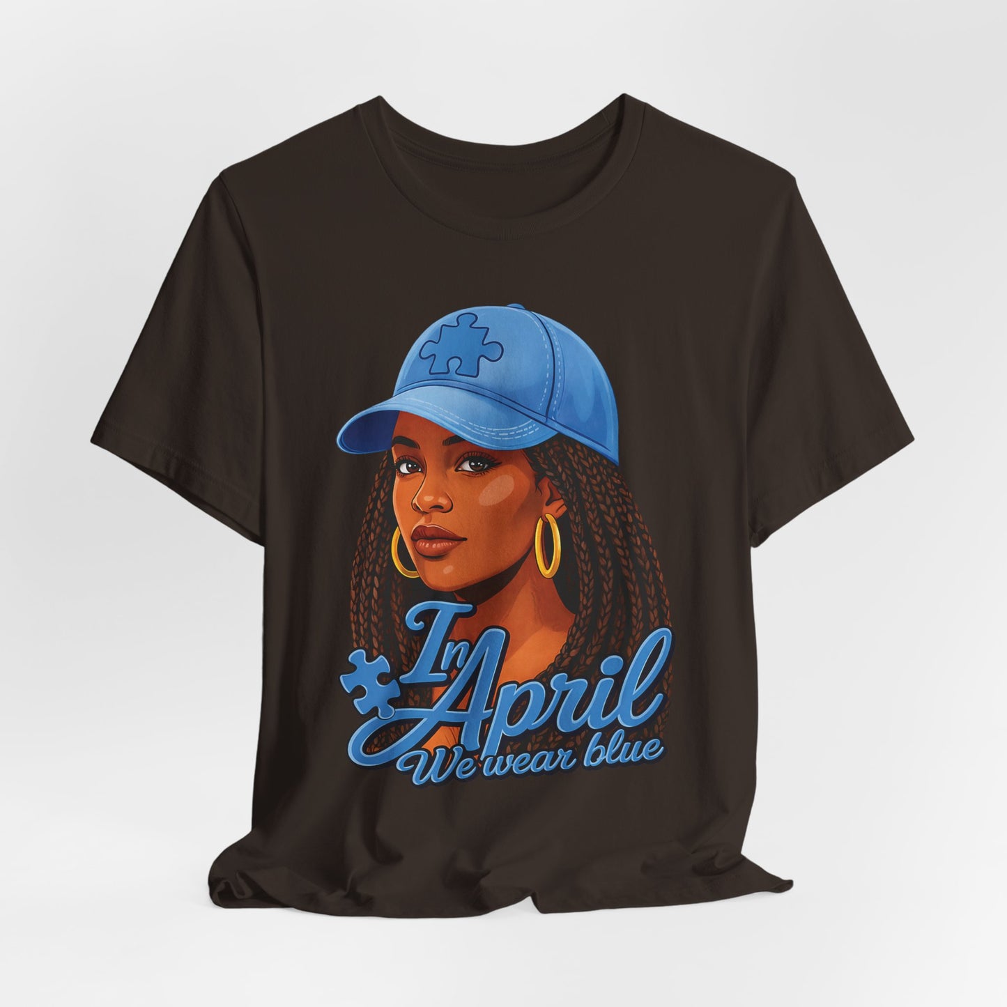 In April We Wear Blue T-Shirt — Women's April Birthday Tee