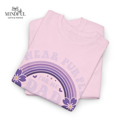 Alzheimer’s Awareness Dad T-Shirt — "I Wear Purple For My Dad" Support Tee