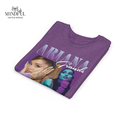 Youth Music Graphic Tee - Purple Photo Collage Design