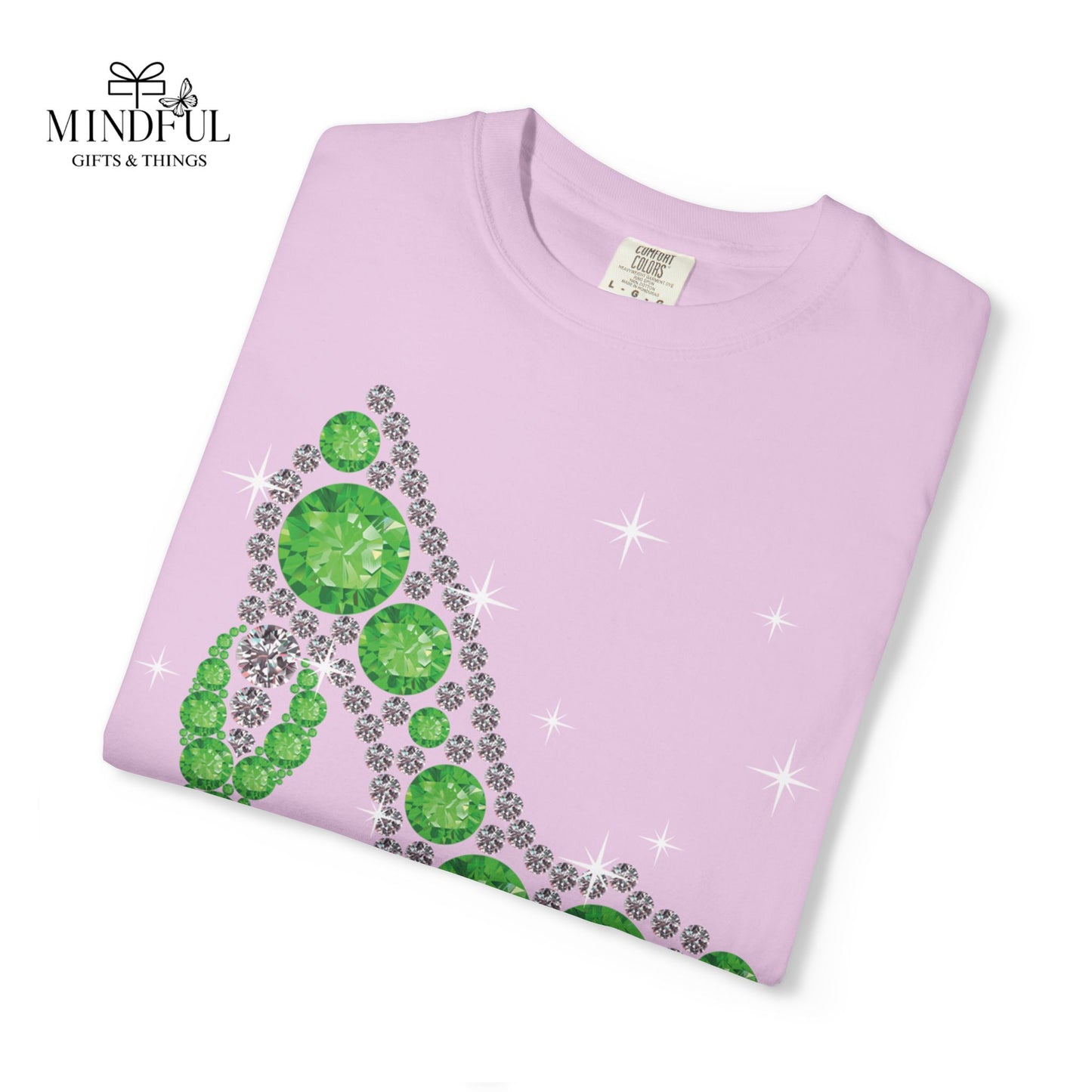 Mental Health Awareness T-Shirt — "Fight Like a Boss" Green Ribbon Heels