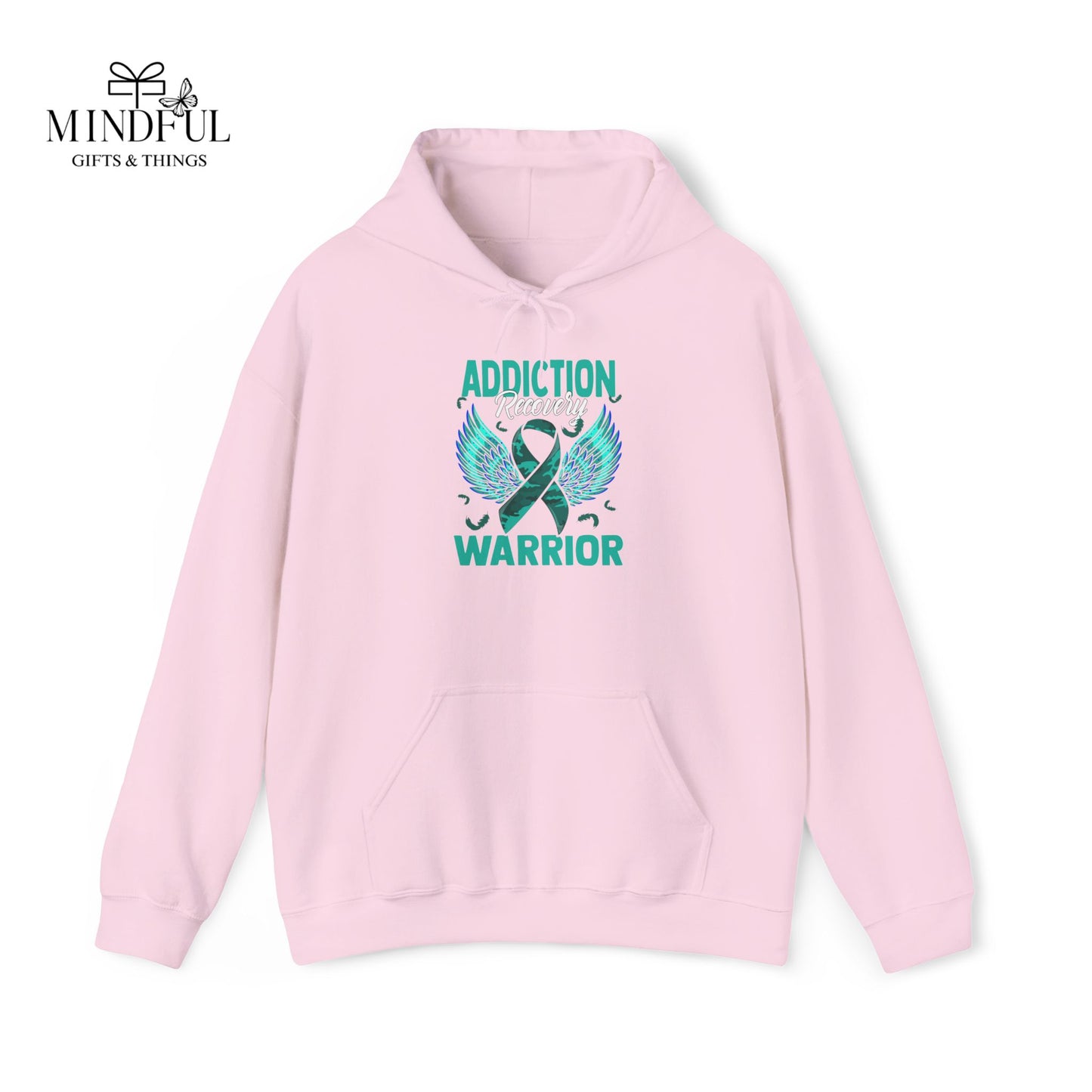 Addiction Warrior Hoodie — Recovery Support Ribbon Sweatshirt