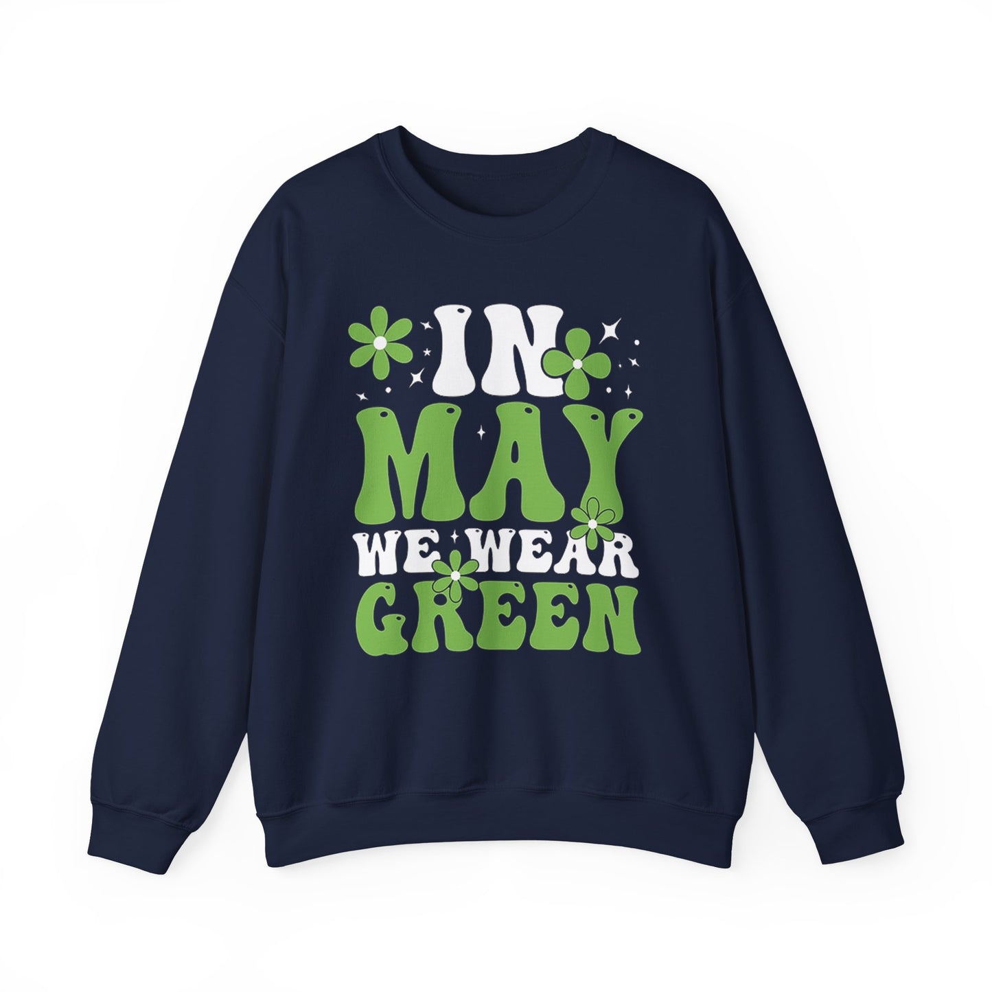 May the Green Crewneck Sweatshirt — St. Patrick’s Day Retro Floral Tee