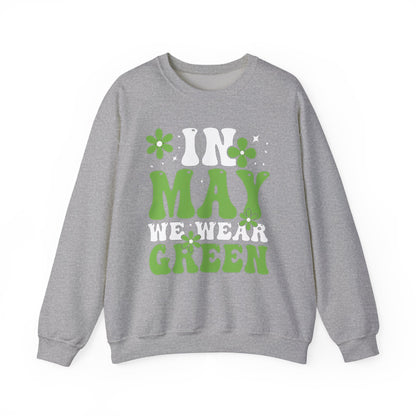 May the Green Crewneck Sweatshirt — St. Patrick’s Day Retro Floral Tee