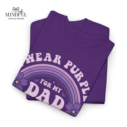 Alzheimer’s Awareness Dad T-Shirt — "I Wear Purple For My Dad" Support Tee