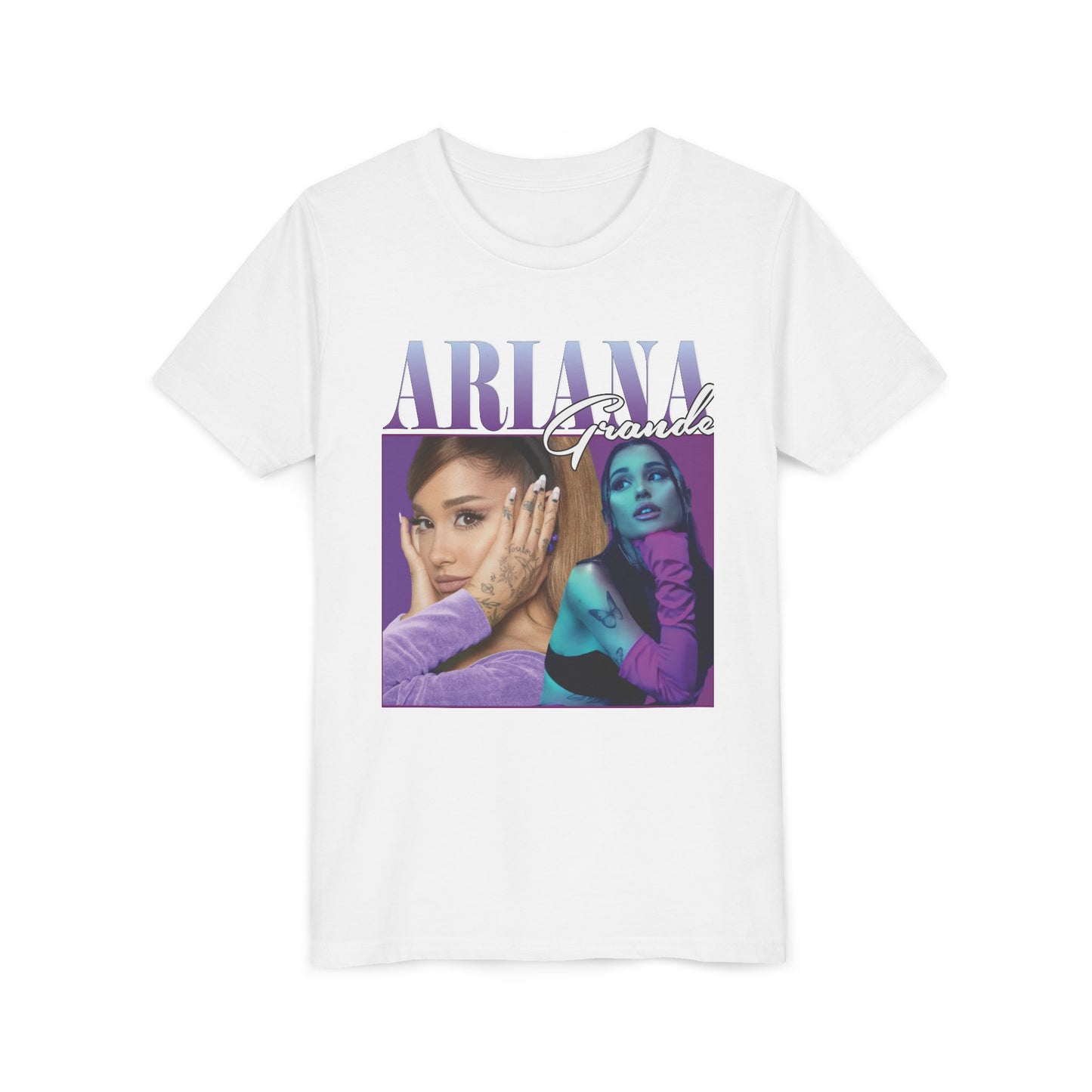 Youth Music Graphic Tee - Purple Photo Collage Design