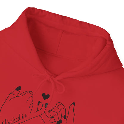 Hoodie — Minimal 'Promise' Pinky Swear Line Art Pullover