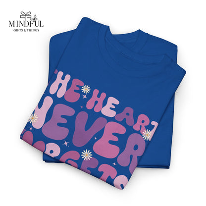 The Heart Never Forgets Tee — Brain Injury Awareness Shirt
