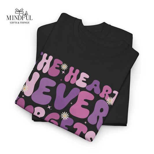 The Heart Never Forgets Tee — Brain Injury Awareness Shirt