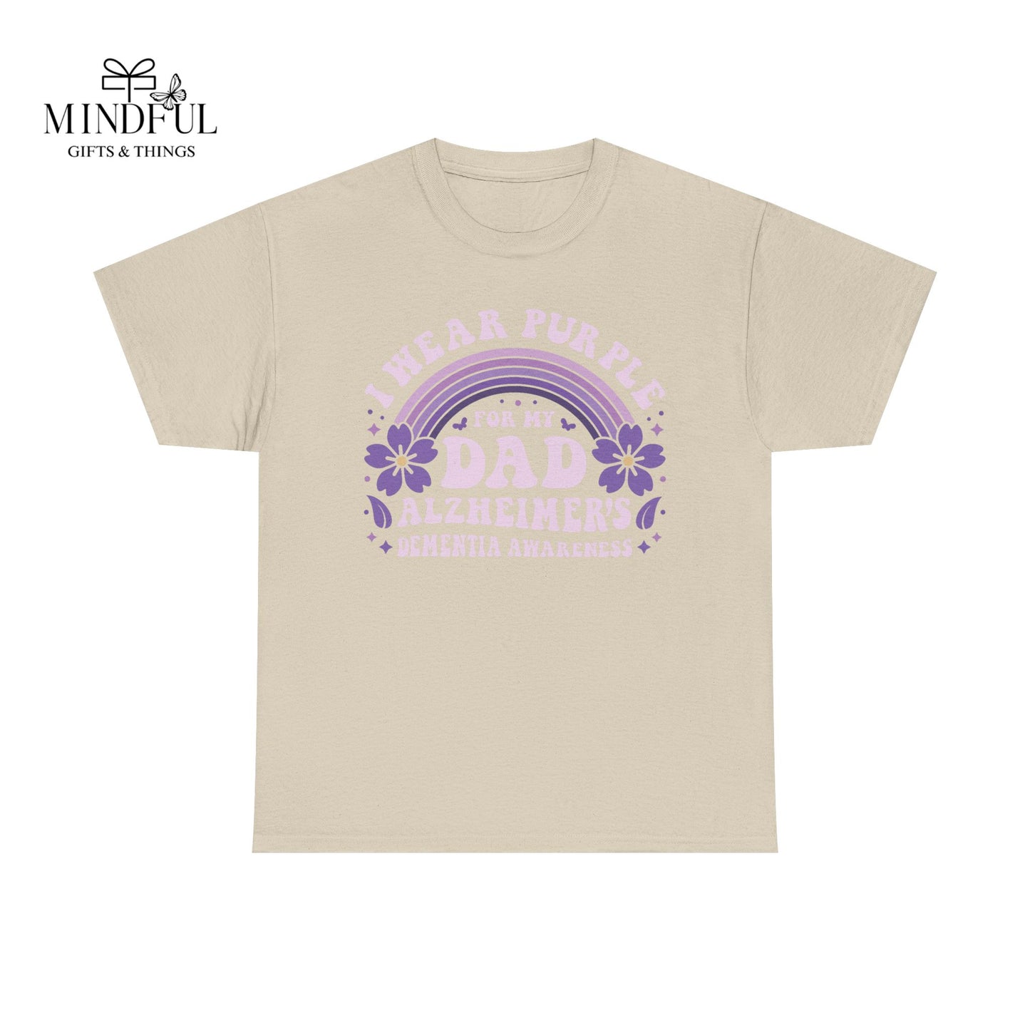 Alzheimer’s Awareness Dad T-Shirt — "I Wear Purple For My Dad" Support Tee