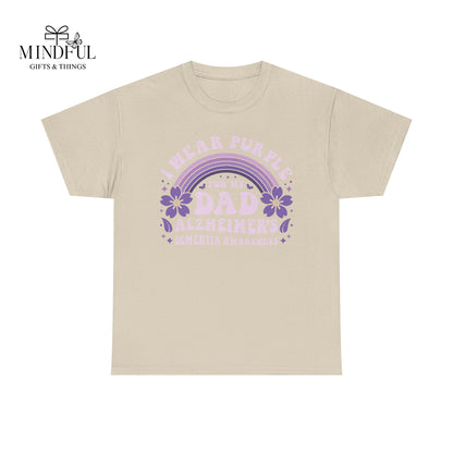 Alzheimer’s Awareness Dad T-Shirt — "I Wear Purple For My Dad" Support Tee