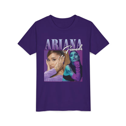 Youth Music Graphic Tee - Purple Photo Collage Design