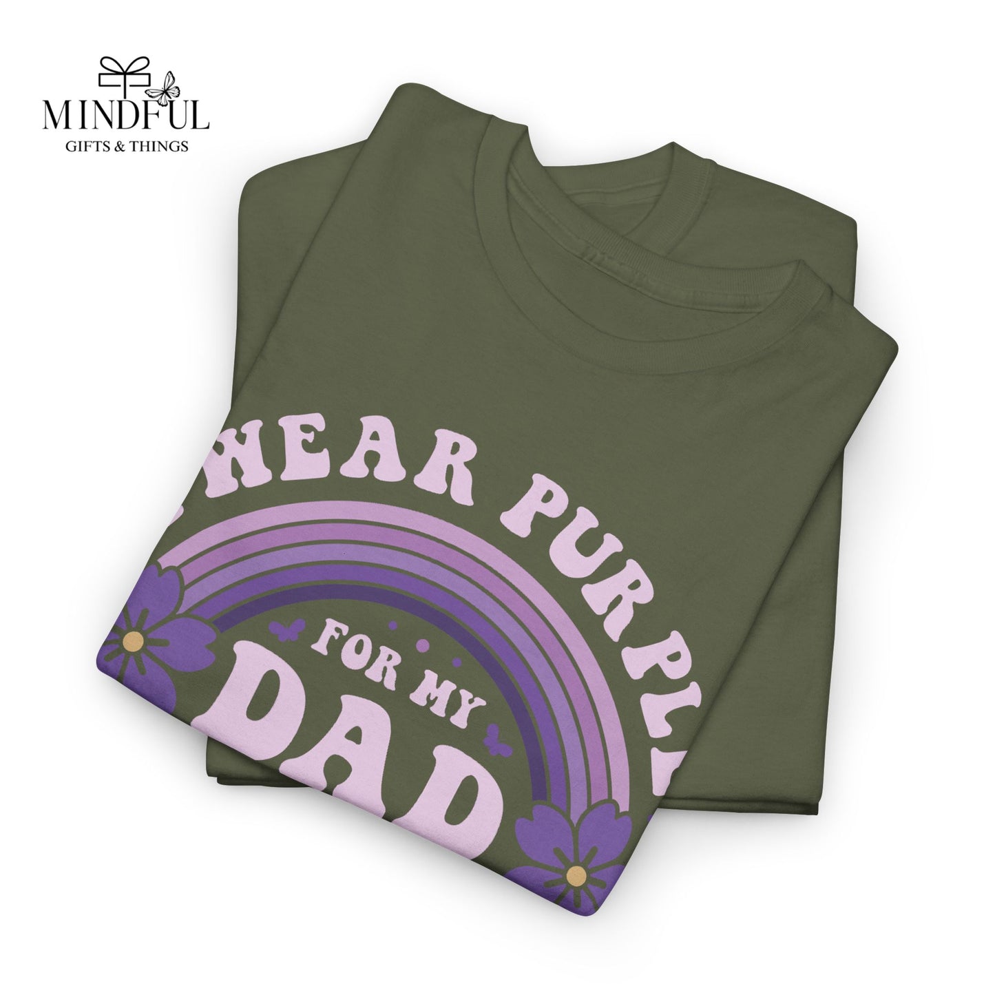 Alzheimer’s Awareness Dad T-Shirt — "I Wear Purple For My Dad" Support Tee