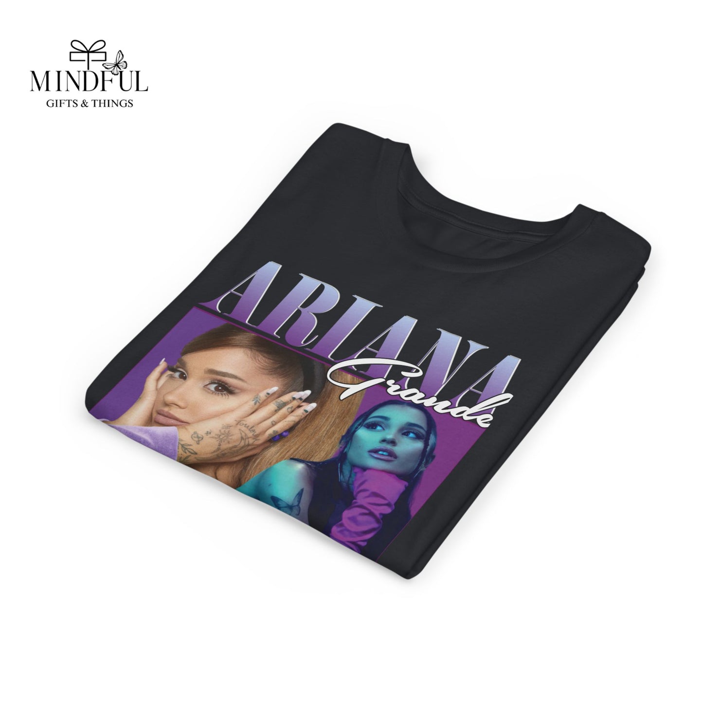 Youth Music Graphic Tee - Purple Photo Collage Design