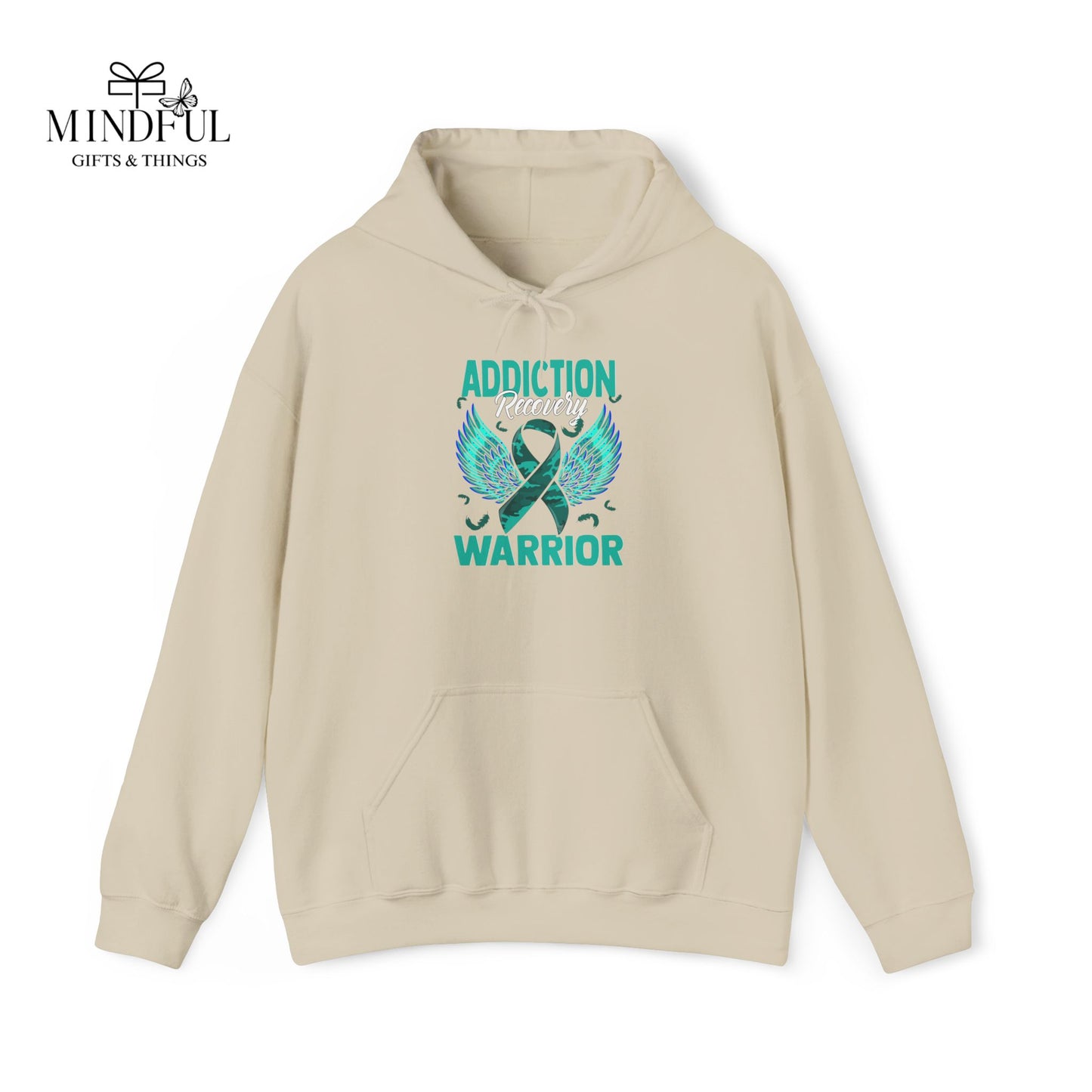 Addiction Warrior Hoodie — Recovery Support Ribbon Sweatshirt