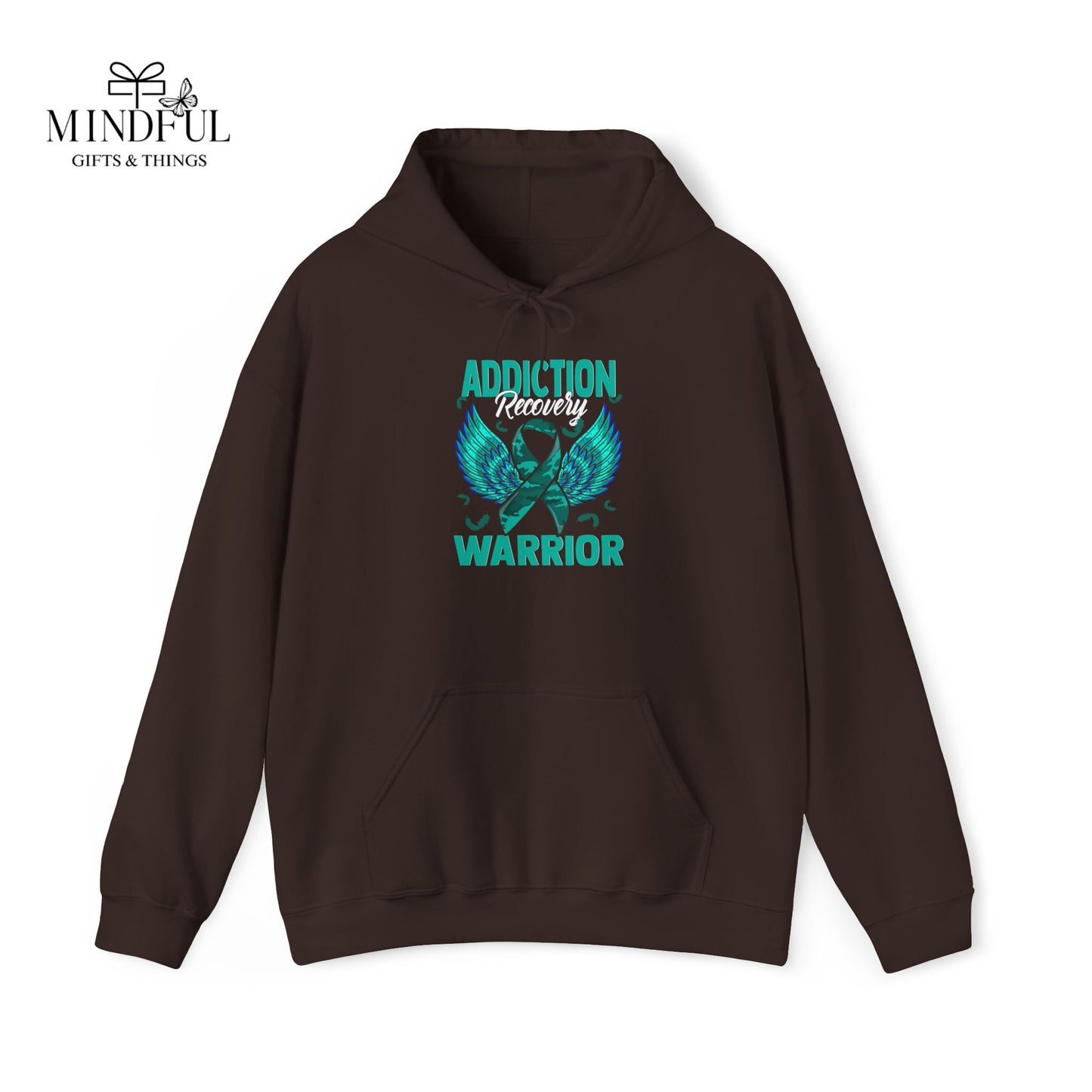 Addiction Warrior Hoodie — Recovery Support Ribbon Sweatshirt