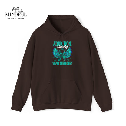 Addiction Warrior Hoodie — Recovery Support Ribbon Sweatshirt