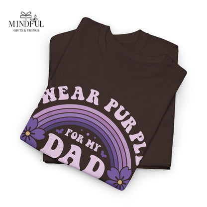 Alzheimer’s Awareness Dad T-Shirt — "I Wear Purple For My Dad" Support Tee