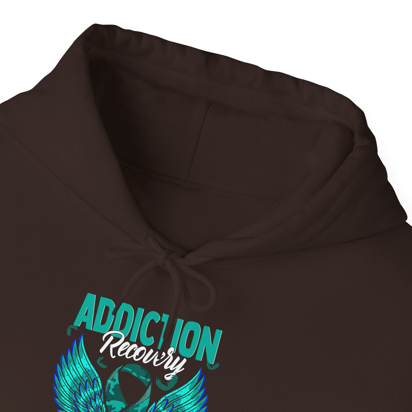 Addiction Warrior Hoodie — Recovery Support Ribbon Sweatshirt