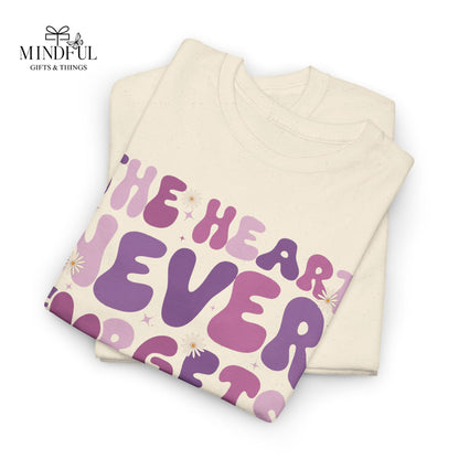 The Heart Never Forgets Tee — Brain Injury Awareness Shirt