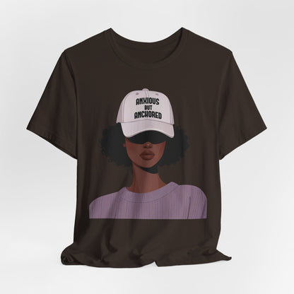 Ambitious But Anchored Graphic Tee — Empowered Black Woman Design