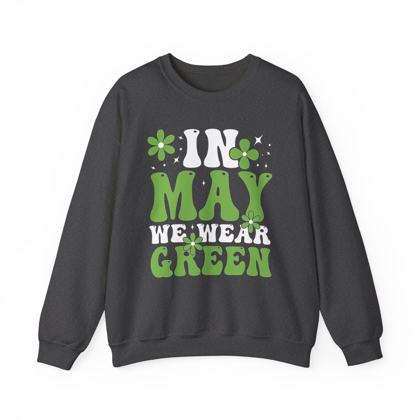May the Green Crewneck Sweatshirt — St. Patrick’s Day Retro Floral Tee