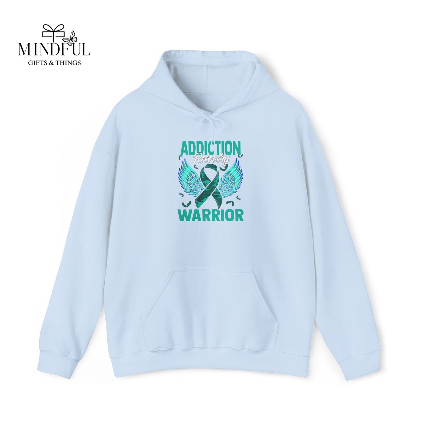 Addiction Warrior Hoodie — Recovery Support Ribbon Sweatshirt