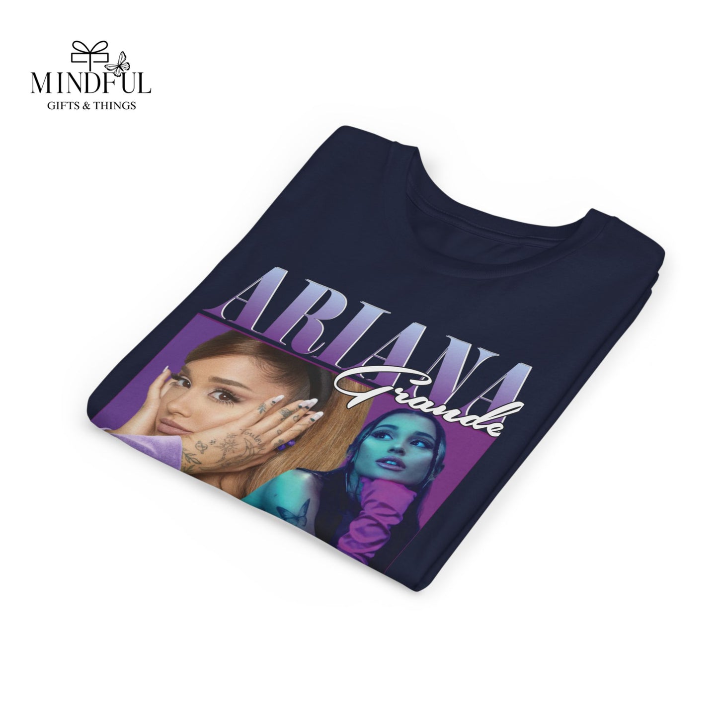 Youth Music Graphic Tee - Purple Photo Collage Design