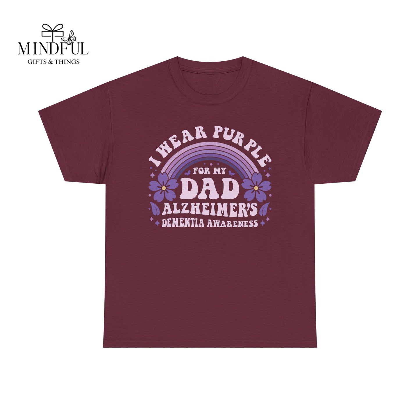 Alzheimer’s Awareness Dad T-Shirt — "I Wear Purple For My Dad" Support Tee