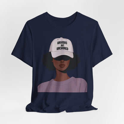 Ambitious But Anchored Graphic Tee — Empowered Black Woman Design